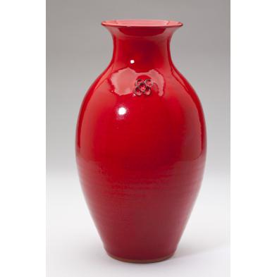 nc-pottery-ben-owen-iii-chinese-red-dogwood-vase