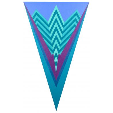 willie-marlowe-ny-nc-b-1943-blue-origami