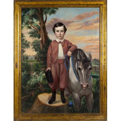 american-school-portrait-of-a-boy-with-gray-pony
