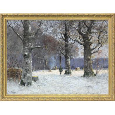 franz-pflugradt-german-1861-1946-snowy-morning