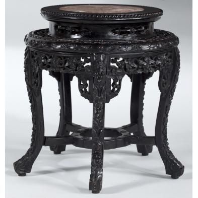 antique-chinese-blackwood-and-marble-side-table