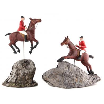 two-carved-and-painted-wood-hunt-riders