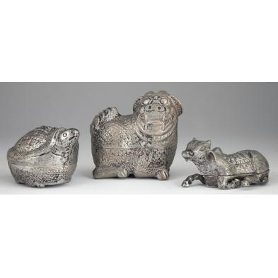 three-cambodian-animal-form-betel-boxes