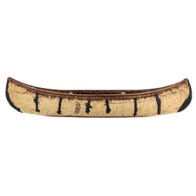 antique-birch-bark-canoe-model