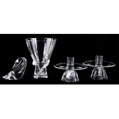 four-pieces-of-steuben-glass