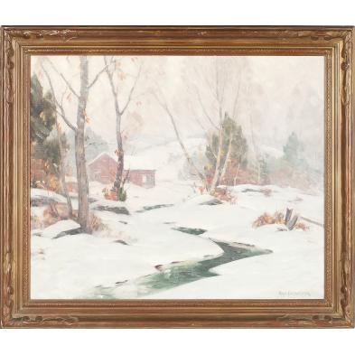 cecil-chichester-ny-1891-1963-stream-in-snow