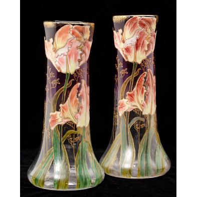 att-mont-joye-pair-of-enamel-decorated-vases