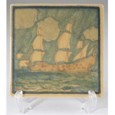 marblehead-pottery-sailing-ship-tile