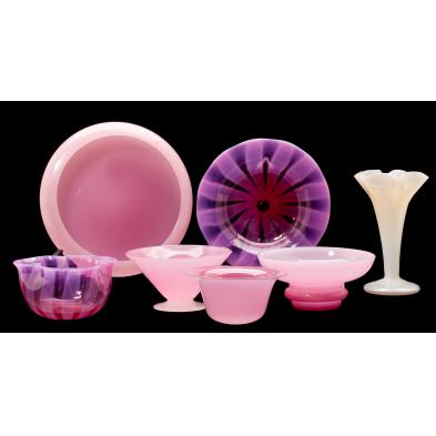 seven-pieces-att-steuben-art-glass