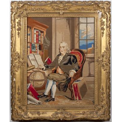 vintage-benjamin-franklin-needlepoint-portrait