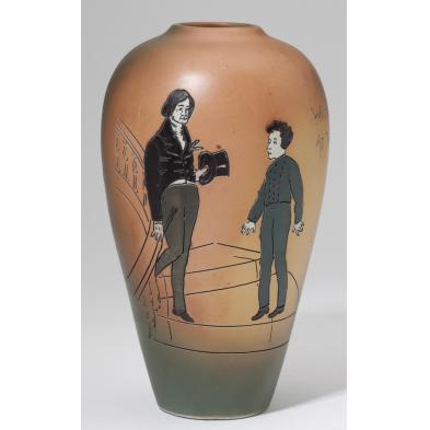 weller-dickensware-dombey-and-son-vase