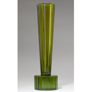 ettore-sottsass-enki-olivine-vase-baccarat