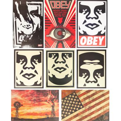 eight-shepard-fairey-signed-lithographs