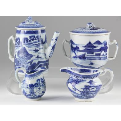 four-pieces-of-chinese-canton-export-porcelain