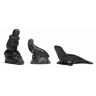 three-inuit-sculptures