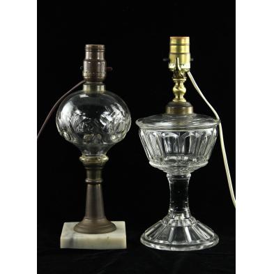 three-clear-glass-whale-oil-lamps
