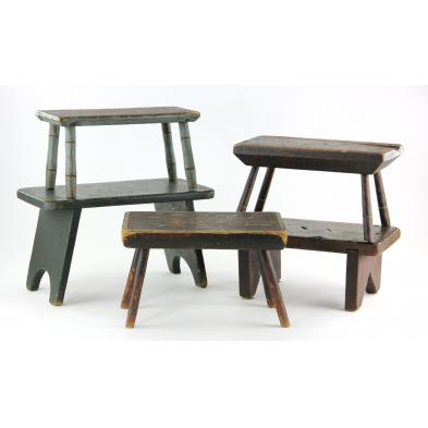 five-antique-cricket-stools