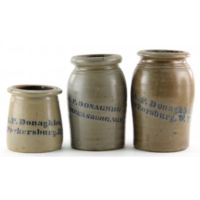 three-west-virginia-stoneware-canning-jars