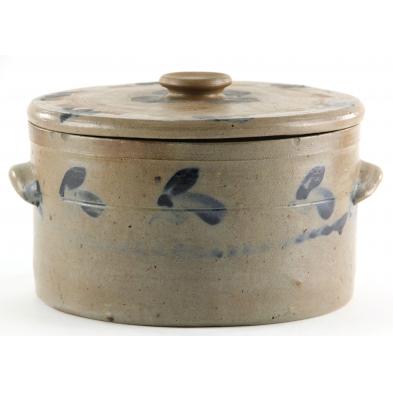 stoneware-butter-crock-with-lid