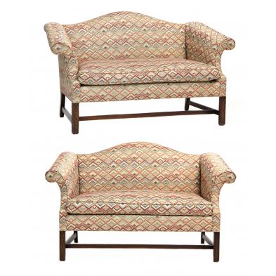pair-of-hickory-chair-settees