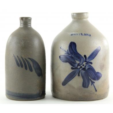 two-american-stoneware-jugs