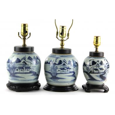 three-chinese-ginger-jar-table-lamps
