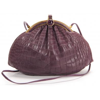 lilac-crocodile-clutch-judith-leiber