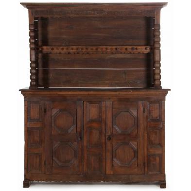carved-continental-pewter-cupboard