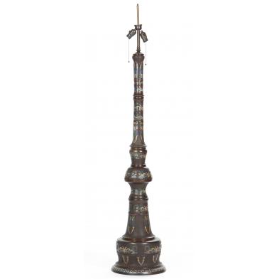 vintage-chinese-champleve-floor-lamp