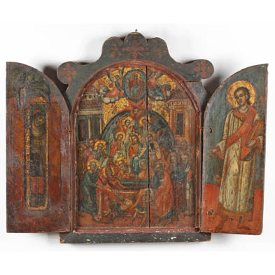 a-portable-triptych-icon-of-the-dormition