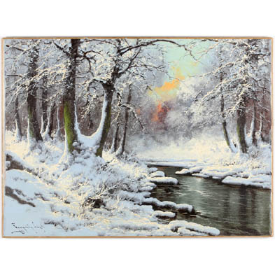 laszlo-neogrady-hun-1896-1962-snowy-wood