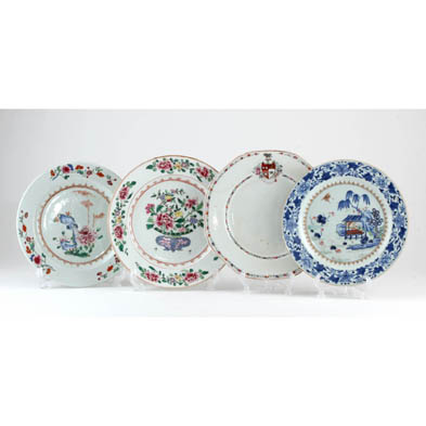 group-of-four-chinese-export-plates