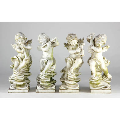 four-marble-putti-garden-sculptures