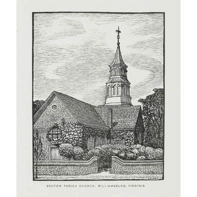 woodblock-print-of-bruton-parish-church