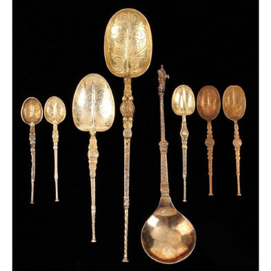 eight-silver-gilt-anointing-spoons