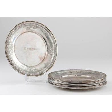 set-of-eight-gorham-sterling-silver-bread-plates