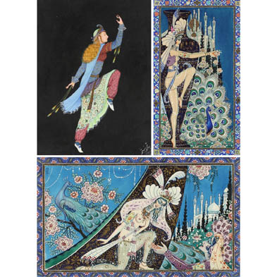 three-persian-miniature-paintings