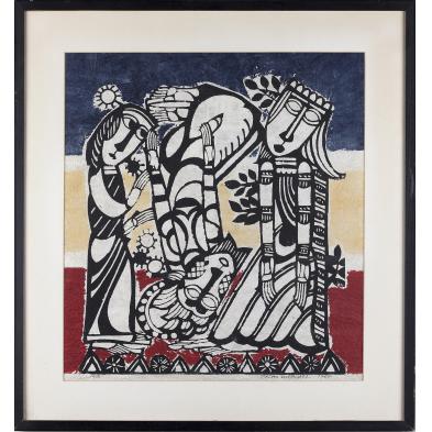 sadao-watanabe-jp-1913-1996-three-disciples