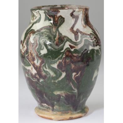 c-b-masten-glazed-vase-nc-pottery