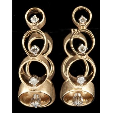 diamond-and-gold-hoop-earrings