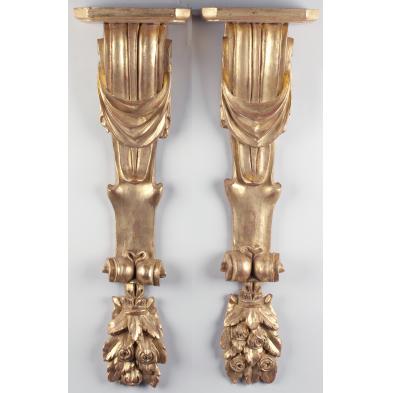 pair-of-louis-xiv-style-gilt-wood-brackets