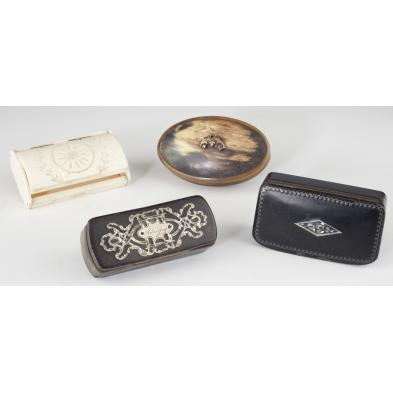 four-antique-snuff-boxes-19th-century