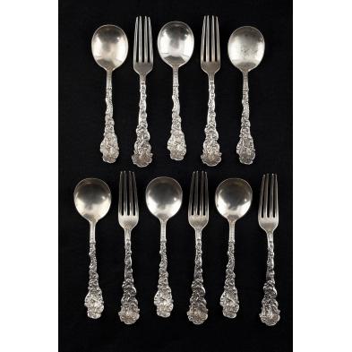 gorham-versailles-sterling-silver-partial-set