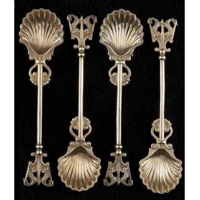 set-of-four-silver-gilt-salt-spoons-by-paul-storr