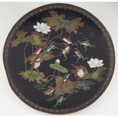 japanese-warring-frogs-cloisonne-charger