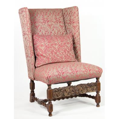 jacobean-revival-wing-chair