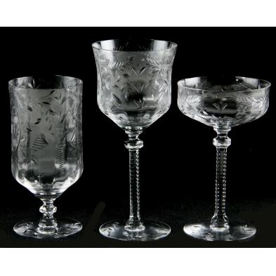 set-of-vintage-etched-glass-stemware