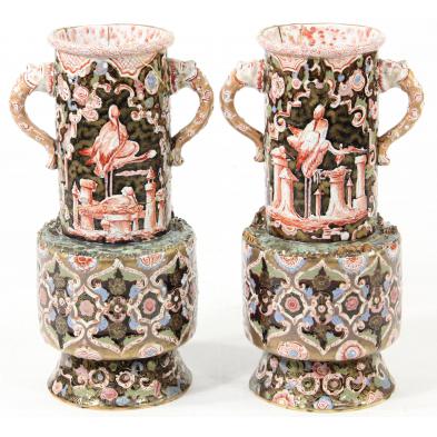 pair-of-french-faience-vases