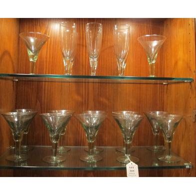 group-of-blown-glass-barware