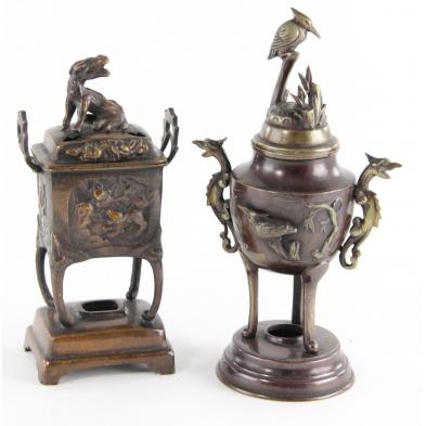 two-asian-bronze-censers